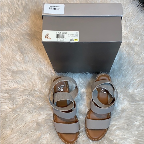 FRANCO SARTO DEAR BLOCK SANDAL in GREY/TAUPE - Picture 13 of 16